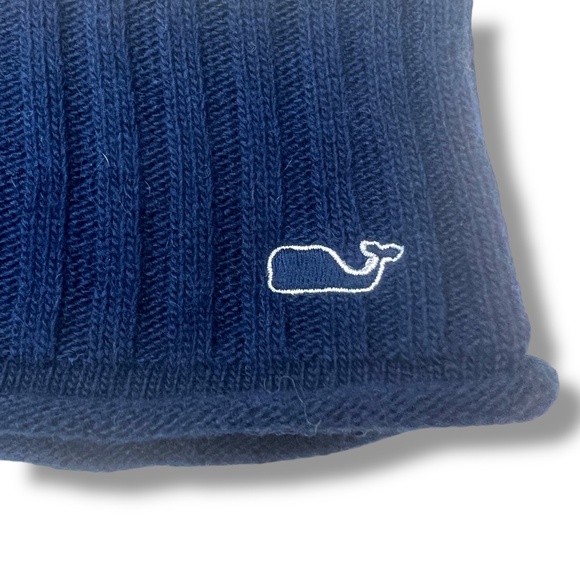 Vineyard Vines Mock Neck Striped Sweater Dress Sz Med Wool Blend Nautical Preppy - Picture 9 of 10